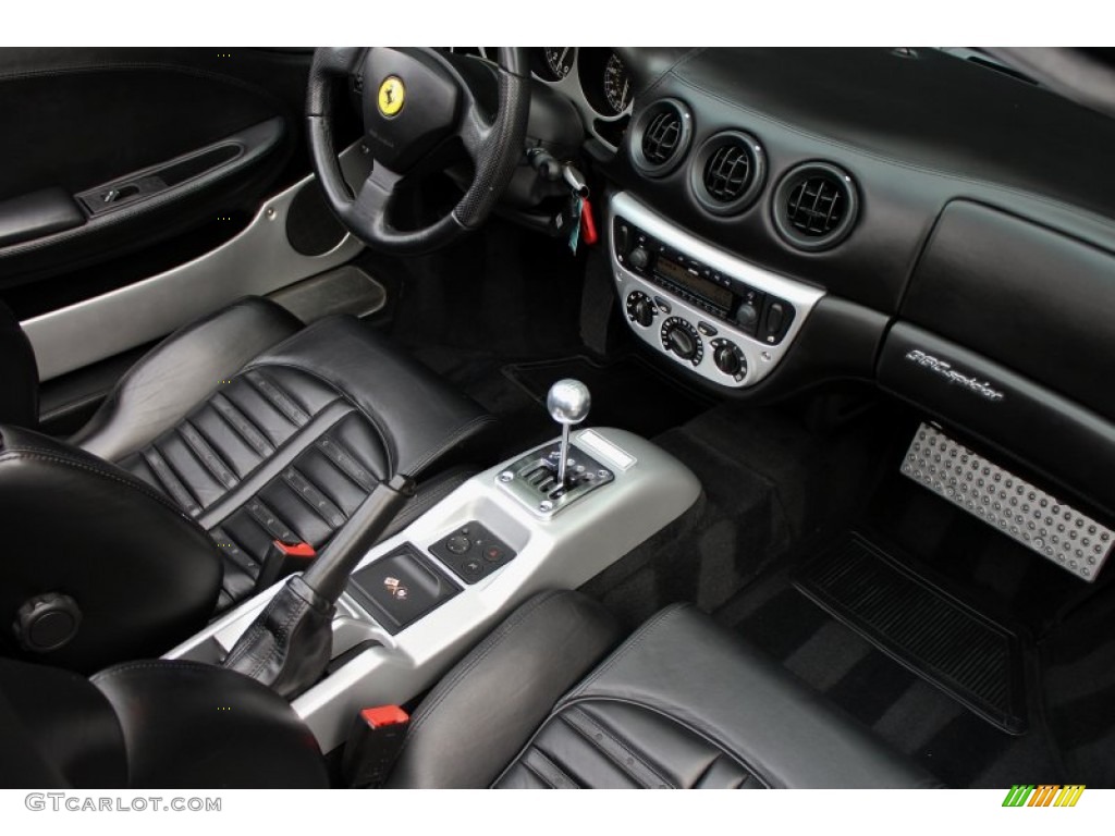 Nero (Black) Interior 2003 Ferrari 360 Spider Photo #74069829