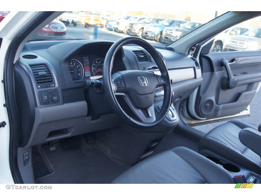 2009 CR-V EX-L 4WD - Taffeta White / Gray photo #11