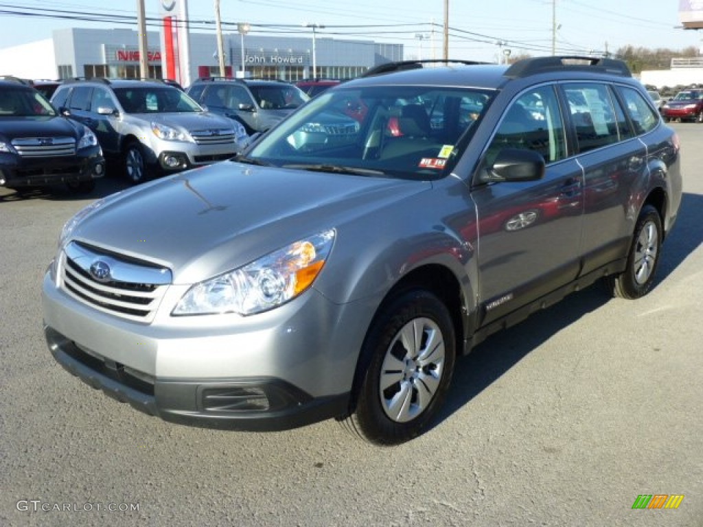 2011 Outback 2.5i Wagon - Steel Silver Metallic / Off Black photo #3