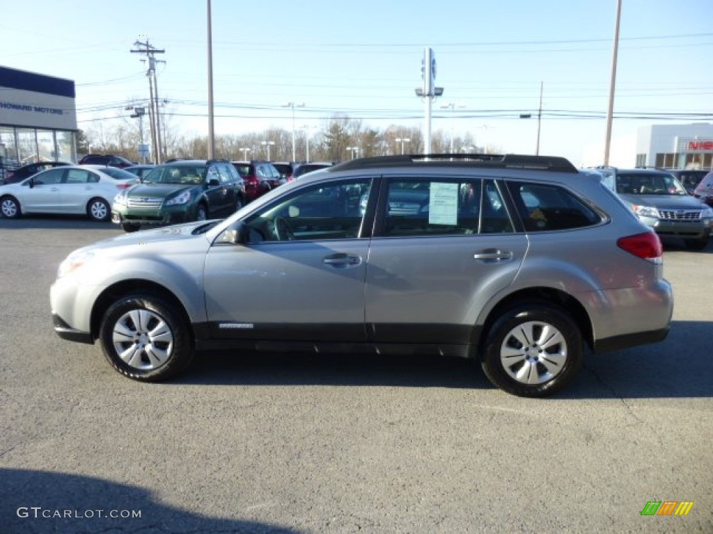 2011 Outback 2.5i Wagon - Steel Silver Metallic / Off Black photo #8