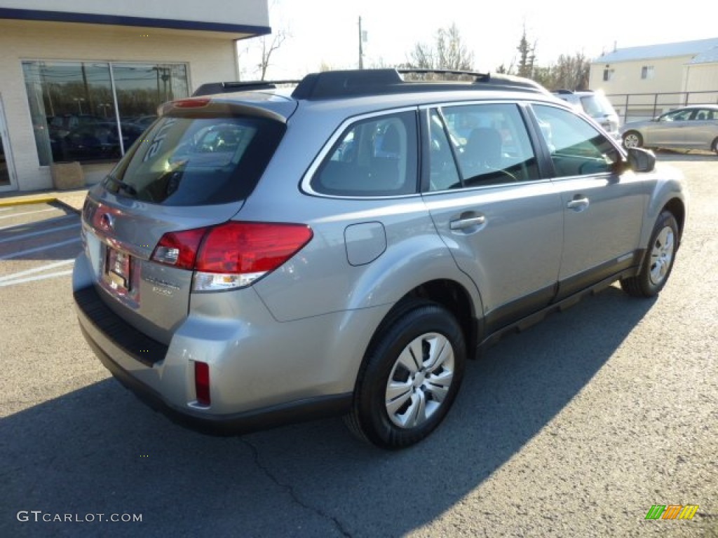 2011 Outback 2.5i Wagon - Steel Silver Metallic / Off Black photo #11