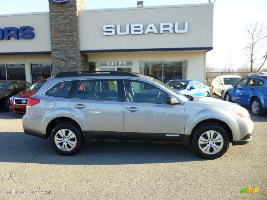 2011 Outback 2.5i Wagon - Steel Silver Metallic / Off Black photo #12