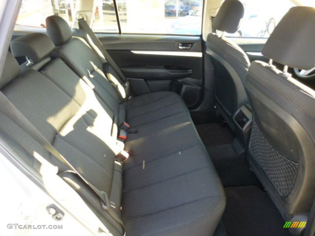 2011 Outback 2.5i Wagon - Steel Silver Metallic / Off Black photo #14