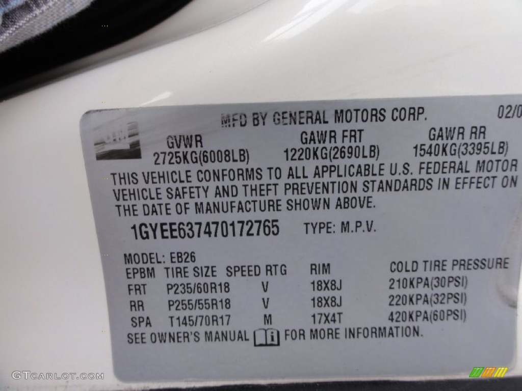 2007 SRX V6 - White Diamond / Cashmere photo #34