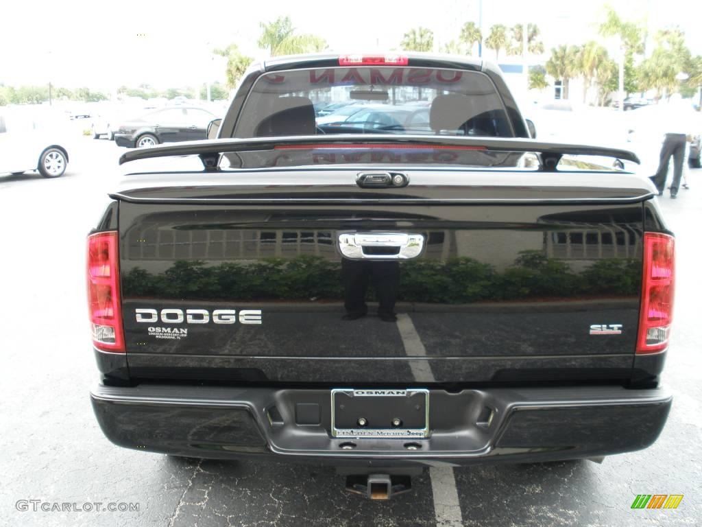 2004 Ram 1500 SLT Regular Cab - Black / Dark Slate Gray photo #5