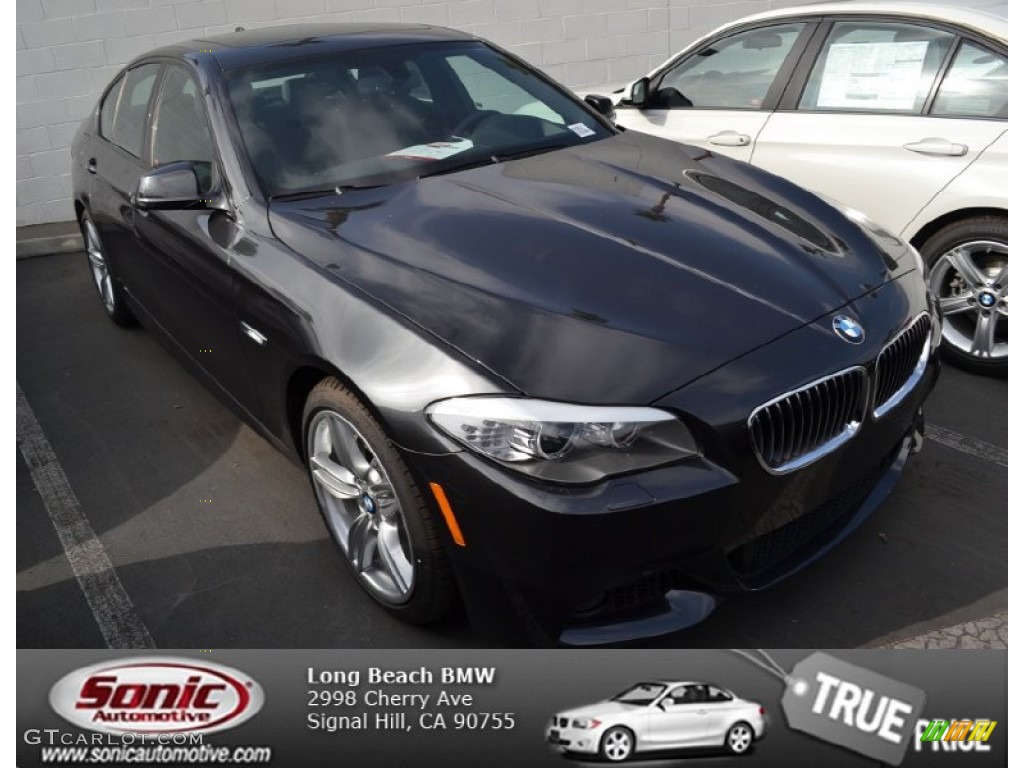 2013 5 Series 535i Sedan - Dark Graphite Metallic II / Black photo #1