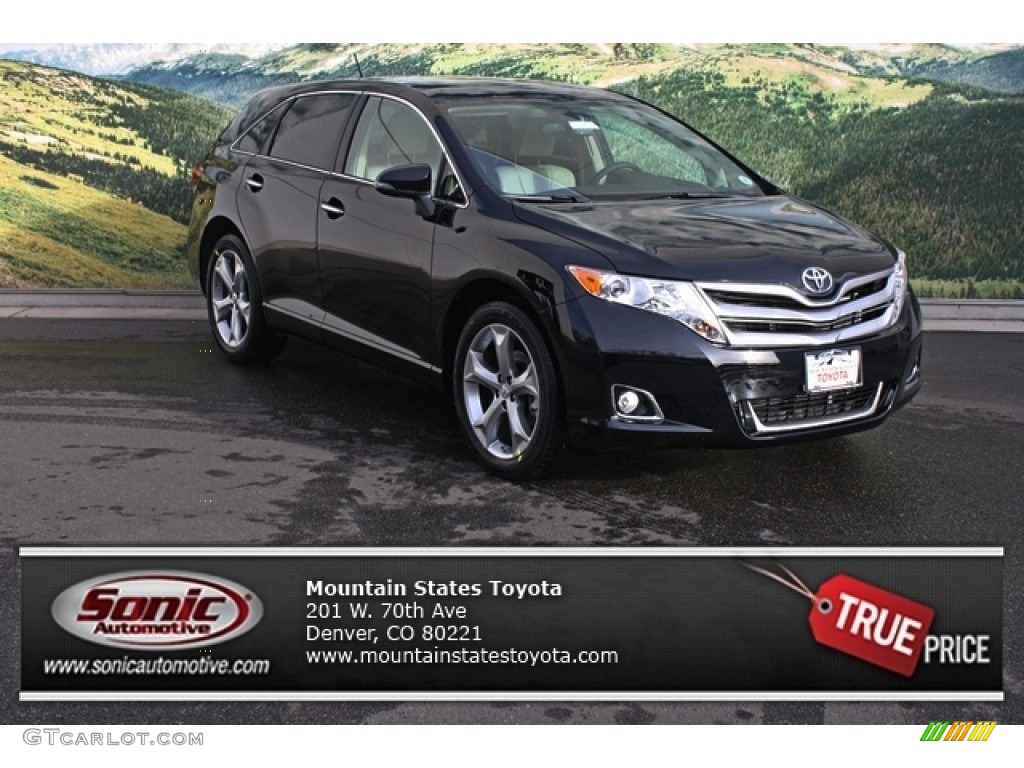 2013 Venza XLE AWD - Attitude Black Metallic / Ivory photo #1