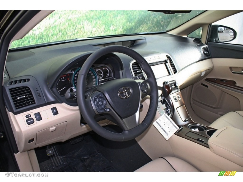 2013 Venza XLE AWD - Attitude Black Metallic / Ivory photo #5