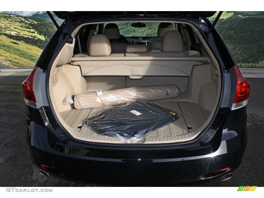 2013 Venza XLE AWD - Attitude Black Metallic / Ivory photo #8