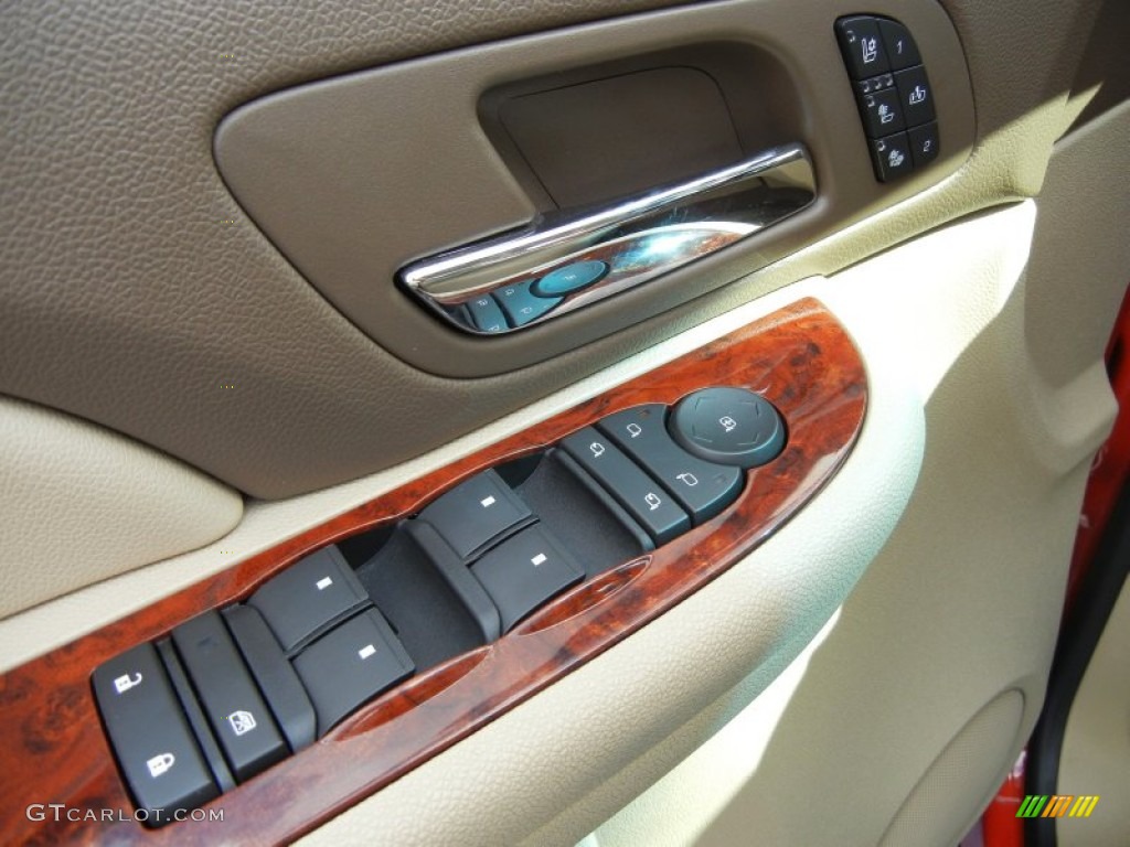 2009 Avalanche LTZ 4x4 - Inferno Orange Metallic / Light Cashmere photo #15
