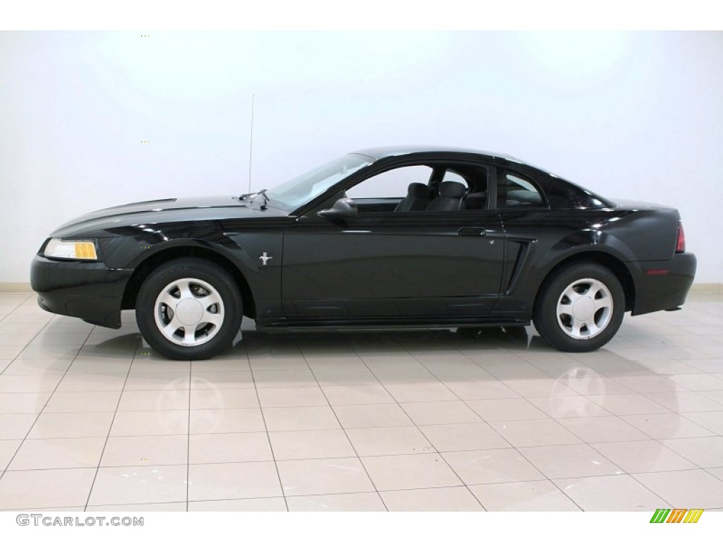 Black 2000 Ford Mustang V6 Coupe Exterior Photo #74073251