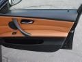 Saddle Brown Dakota Leather 2009 BMW 3 Series 328xi Sport Wagon Door Panel