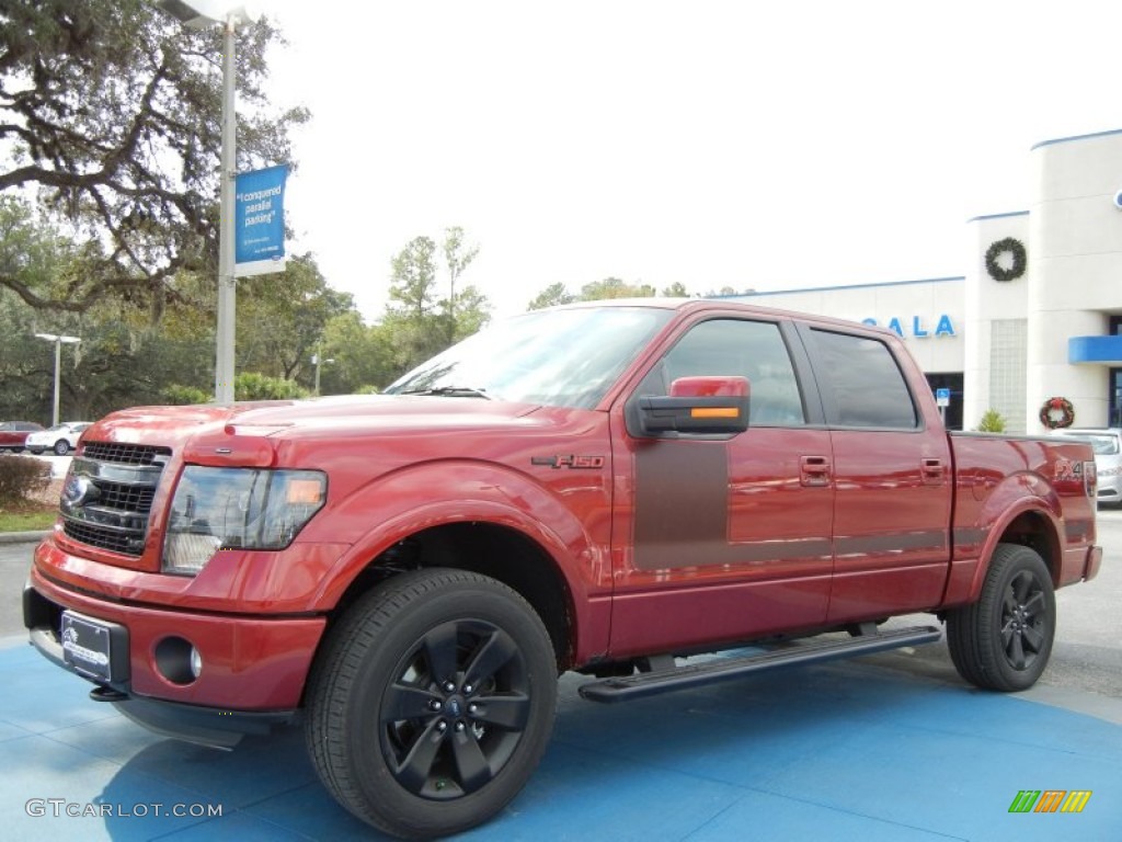 2013 F150 FX4 SuperCrew 4x4 - Ruby Red Metallic / FX Sport Appearance Black/Red photo #1