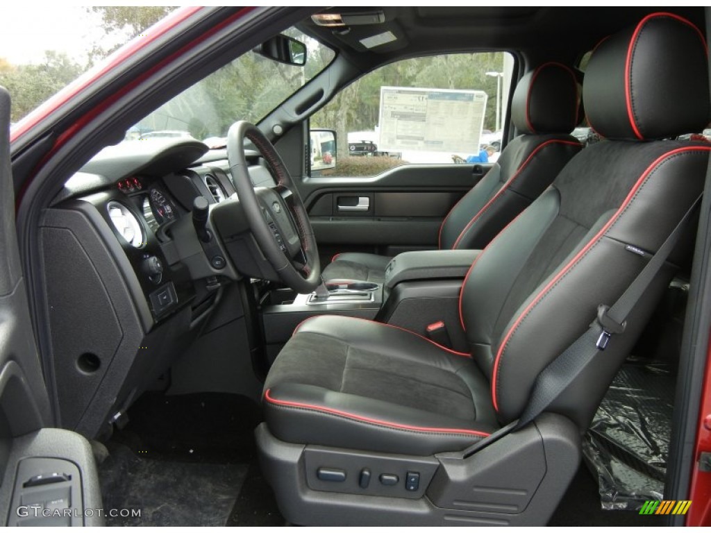 FX Sport Appearance Black/Red Interior 2013 Ford F150 FX4 SuperCrew 4x4 Photo #74074160