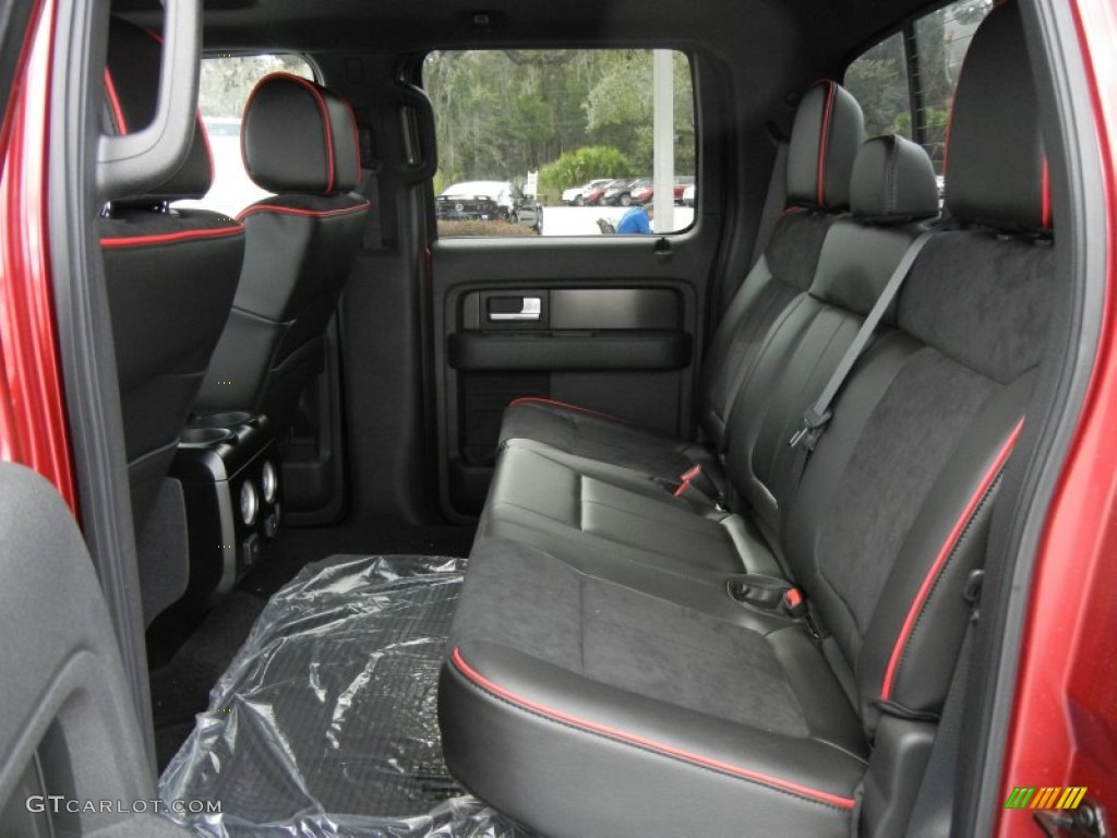 FX Sport Appearance Black/Red Interior 2013 Ford F150 FX4 SuperCrew 4x4 Photo #74074187