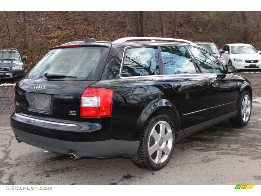 Brilliant Black 2004 Audi A4 3.0 quattro Avant Exterior Photo #74075432