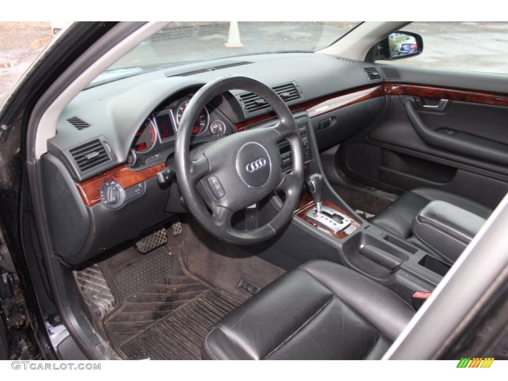 Ebony Interior 2004 Audi A4 3.0 quattro Avant Photo #74075558