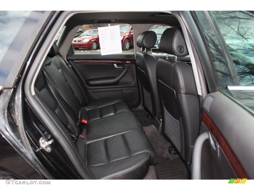Ebony Interior 2004 Audi A4 3.0 quattro Avant Photo #74075744