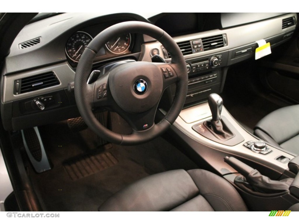 Black Interior 2013 BMW 3 Series 335i Convertible Photo #74078563