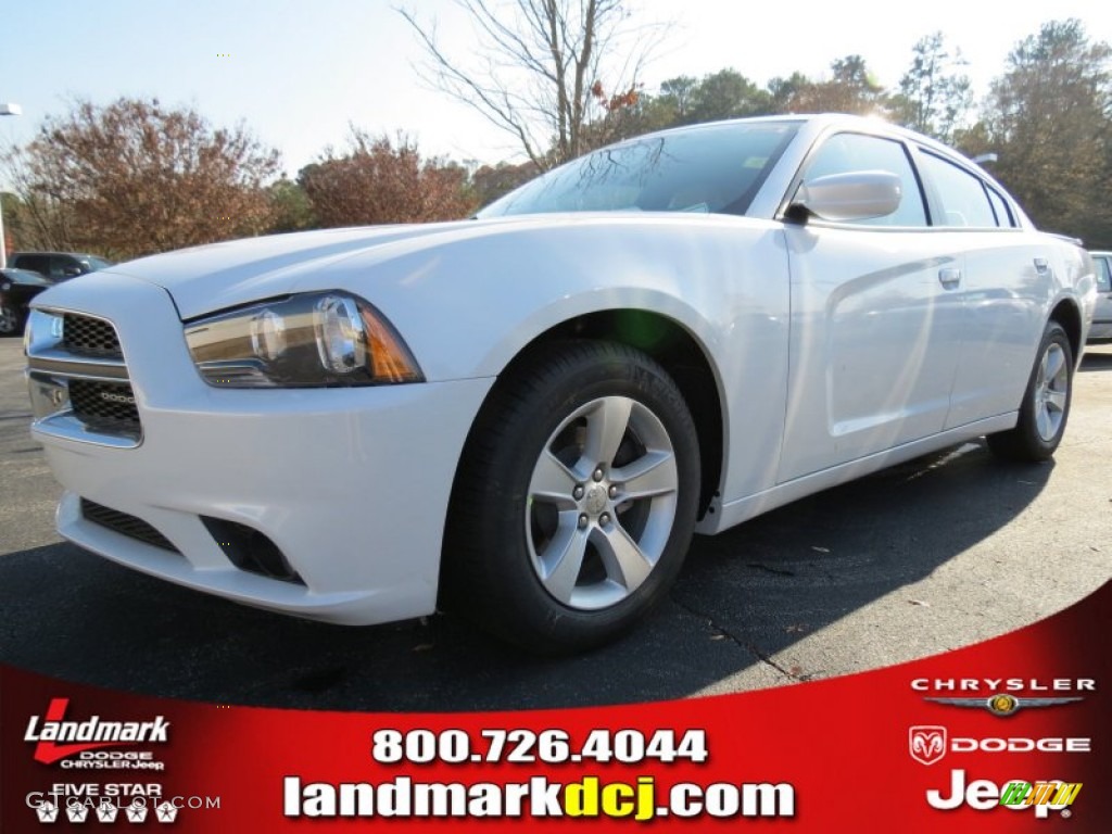 2013 Charger SXT - Ivory Pearl / Black/Light Frost Beige photo #1