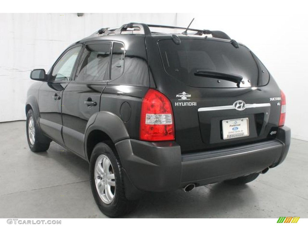 2006 Tucson GLS V6 4x4 - Obsidian Black / Beige photo #10