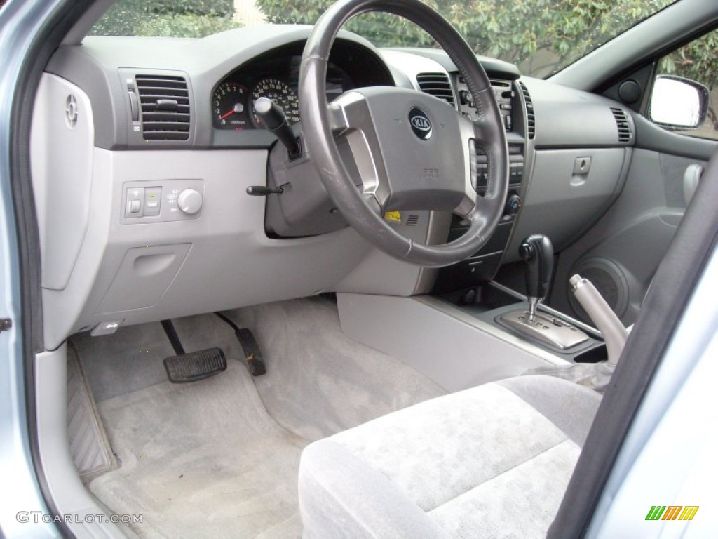 2005 Sorento LX 4WD - Ice Blue Metallic / Gray photo #22