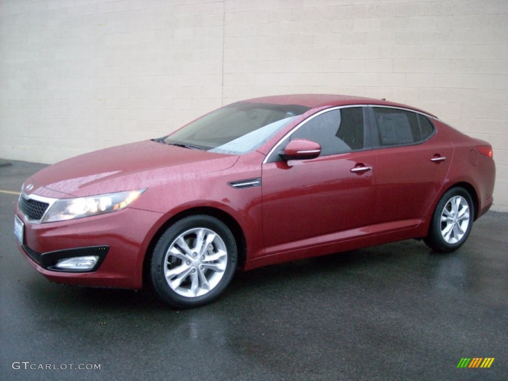 2012 Optima EX - Spicy Red / Gray photo #12