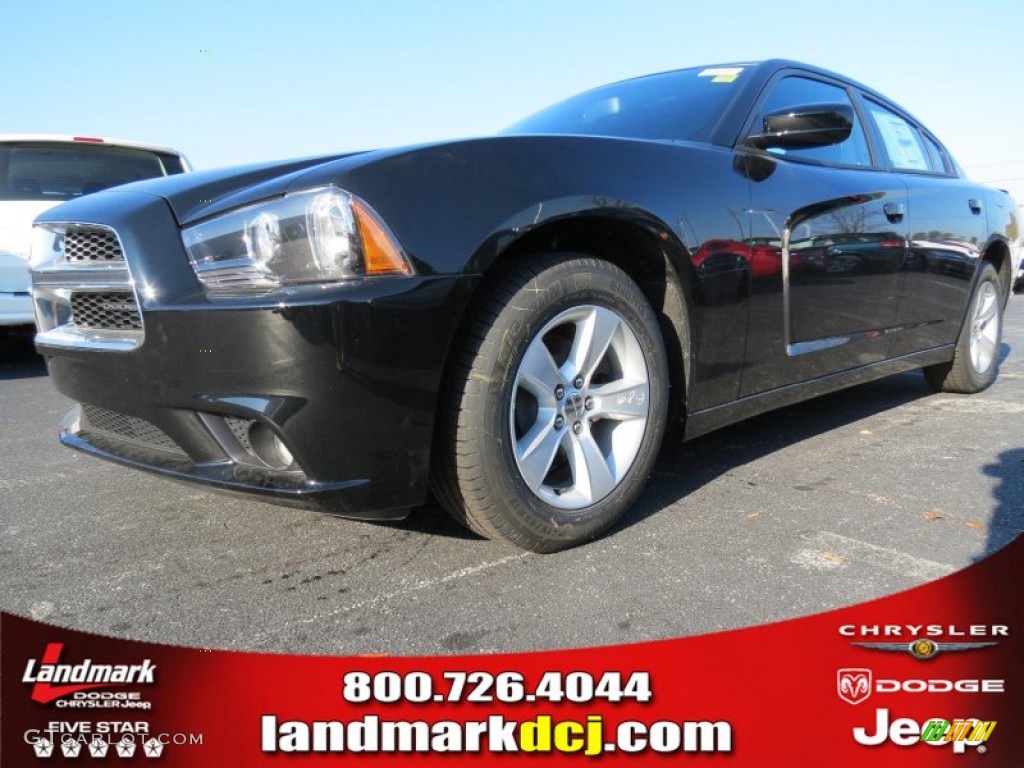 2013 Charger SXT - Pitch Black / Black photo #1