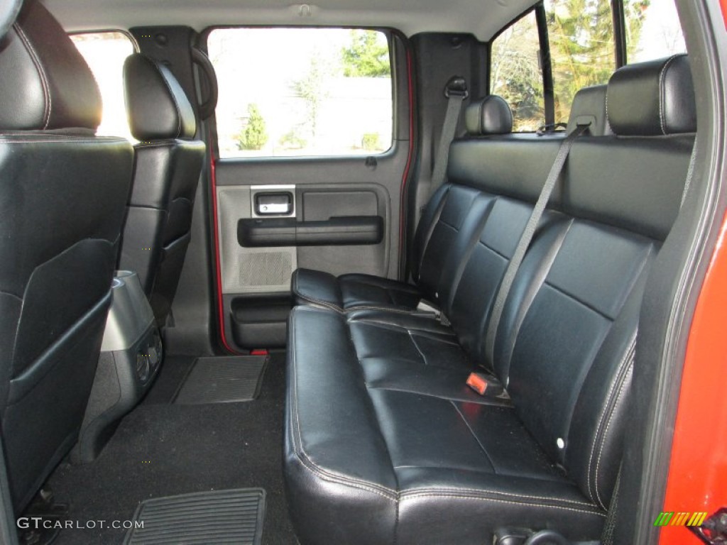 Black Interior 2005 Ford F150 FX4 SuperCrew 4x4 Photo #74081325