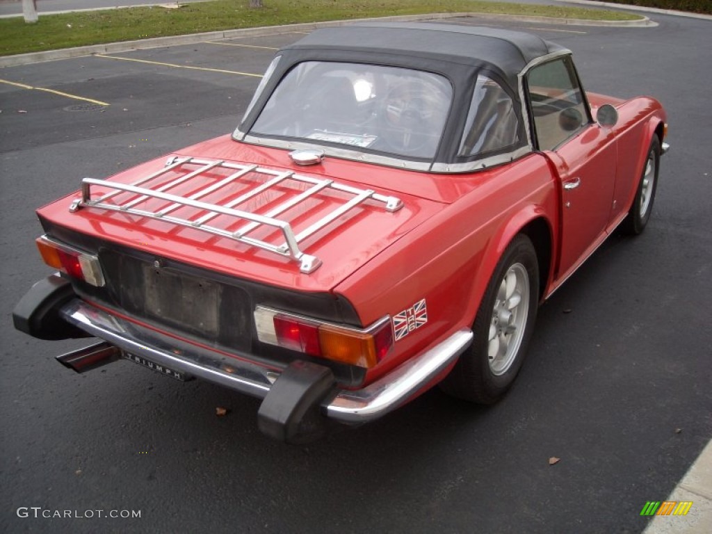 1976 TR6 Roadster - Pimento Red / Black photo #9