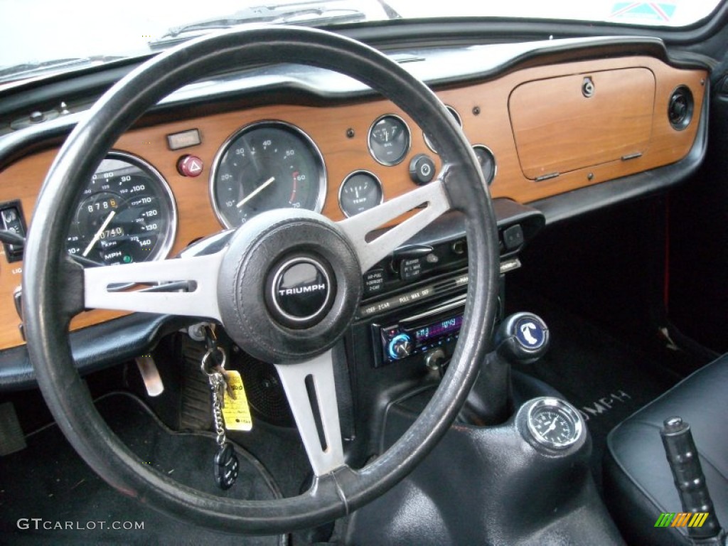 1976 TR6 Roadster - Pimento Red / Black photo #18