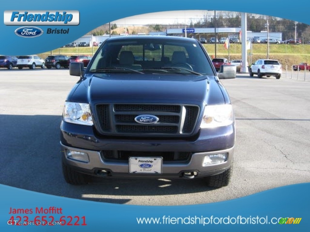 2004 F150 FX4 SuperCrew 4x4 - Medium Wedgewood Blue Metallic / Medium/Dark Flint photo #3