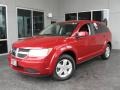 2009 Inferno Red Crystal Pearl Dodge Journey SXT  photo #3