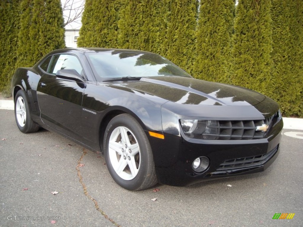 2011 Camaro LT Coupe - Black / Black photo #4