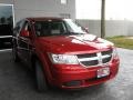 2009 Inferno Red Crystal Pearl Dodge Journey SXT  photo #6