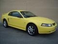 Zinc Yellow 2003 Ford Mustang V6 Coupe Exterior