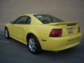 2003 Zinc Yellow Ford Mustang V6 Coupe  photo #6