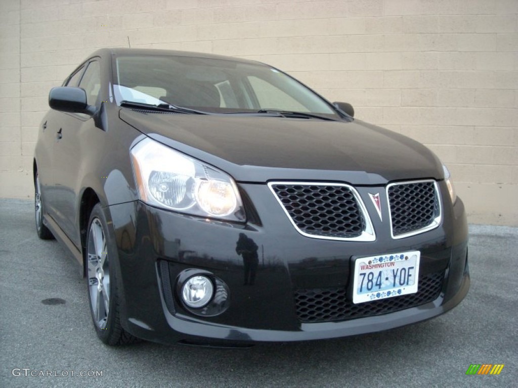 Jet Black Metallic Pontiac Vibe