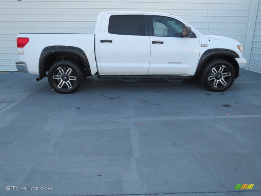 2010 Tundra SR5 CrewMax - Super White / Black photo #2