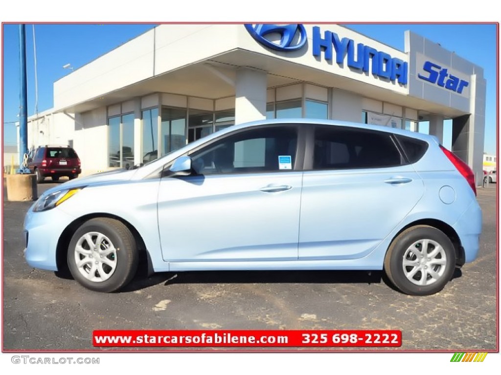 2013 Accent GS 5 Door - Clearwater Blue / Gray photo #2