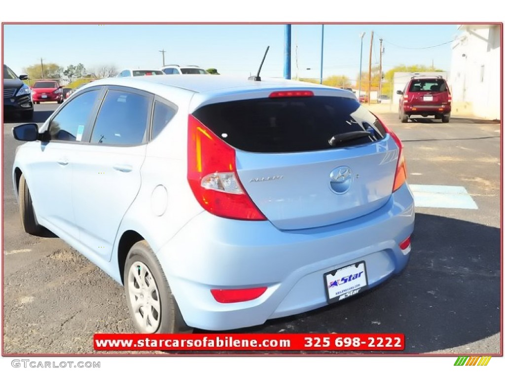 2013 Accent GS 5 Door - Clearwater Blue / Gray photo #3