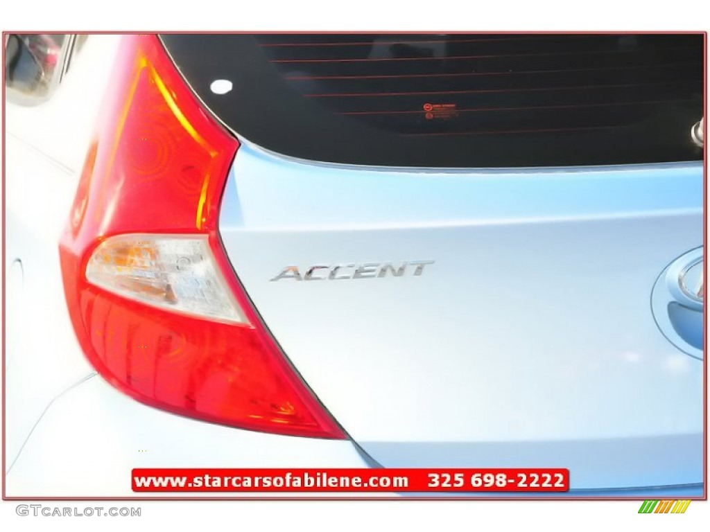 2013 Accent GS 5 Door - Clearwater Blue / Gray photo #4