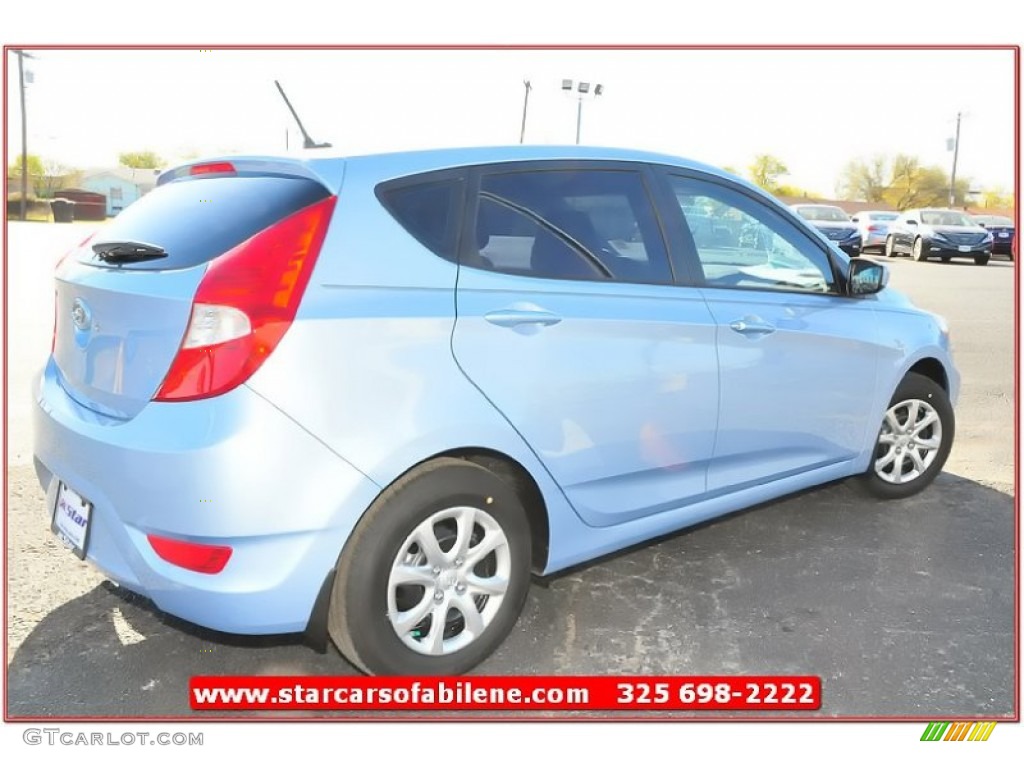 2013 Accent GS 5 Door - Clearwater Blue / Gray photo #6