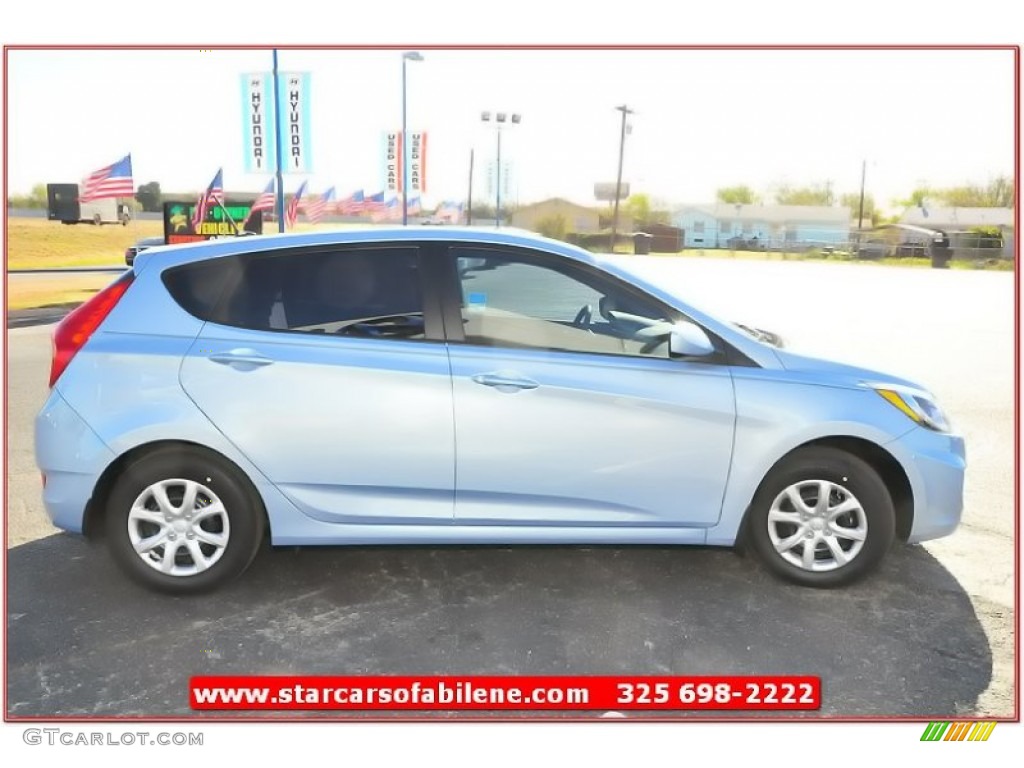 2013 Accent GS 5 Door - Clearwater Blue / Gray photo #7