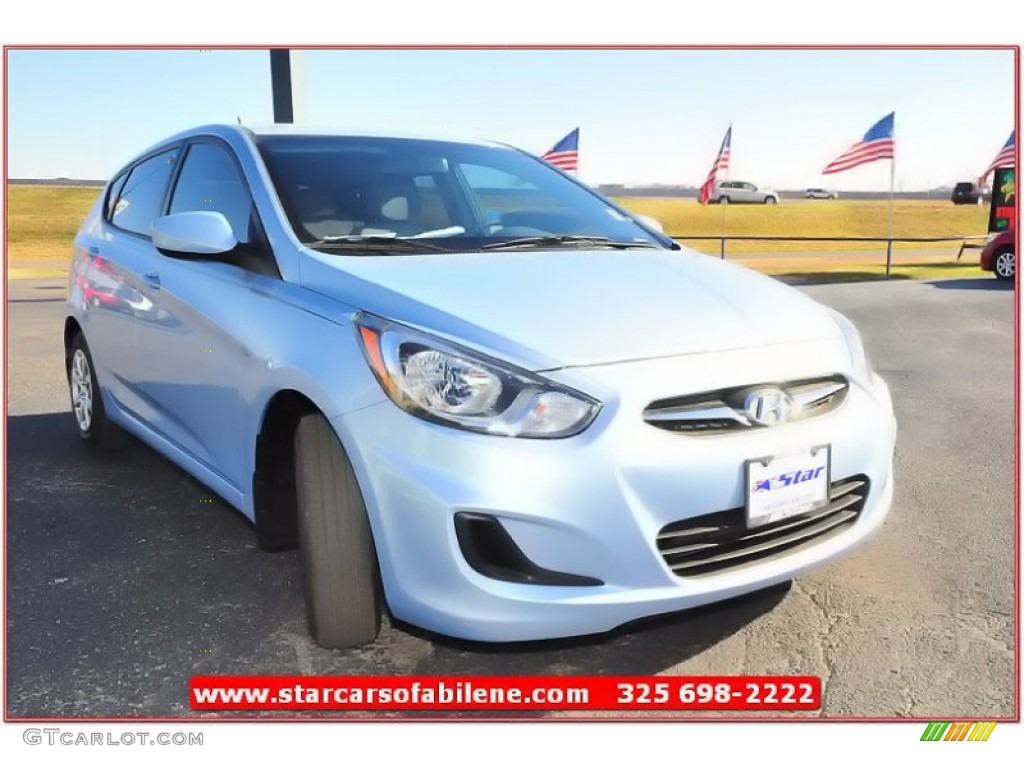 2013 Accent GS 5 Door - Clearwater Blue / Gray photo #8