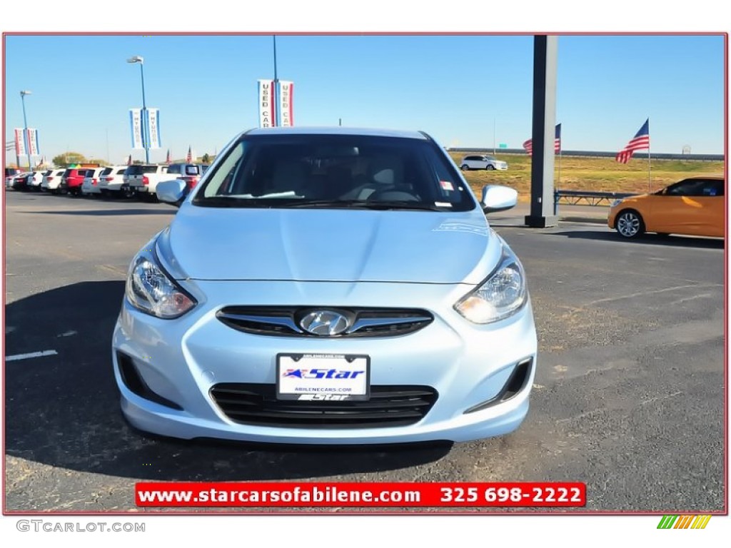 2013 Accent GS 5 Door - Clearwater Blue / Gray photo #9