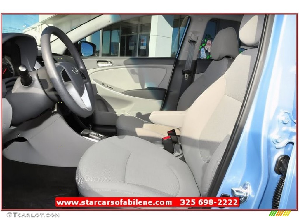 2013 Accent GS 5 Door - Clearwater Blue / Gray photo #11
