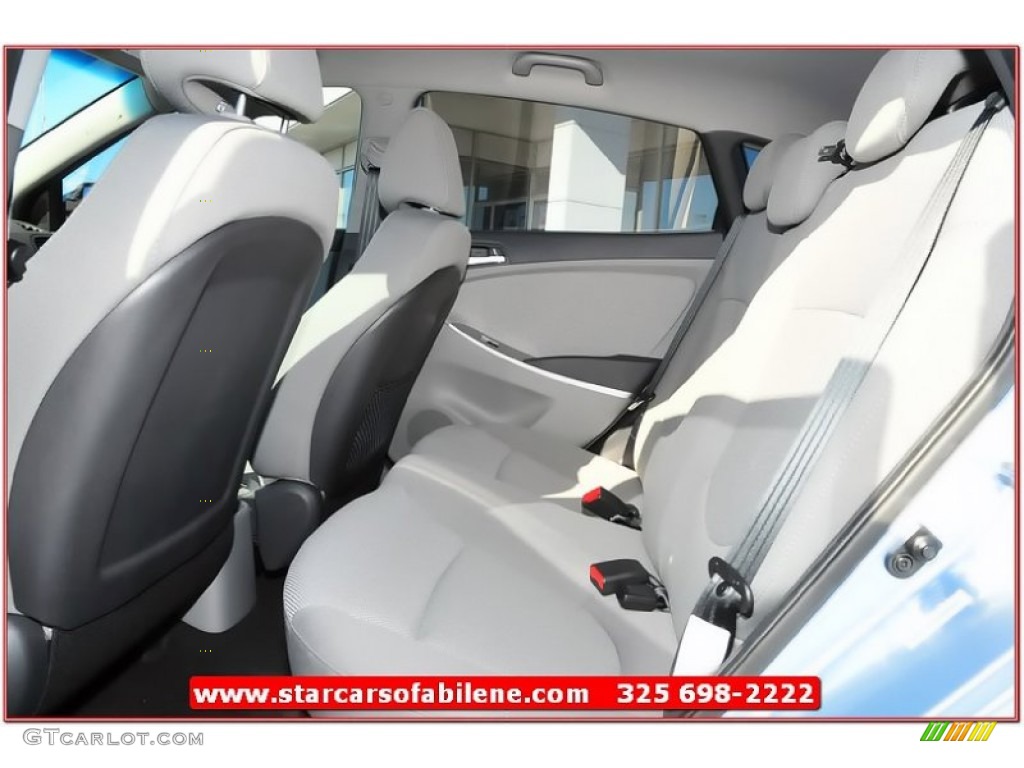 2013 Accent GS 5 Door - Clearwater Blue / Gray photo #17