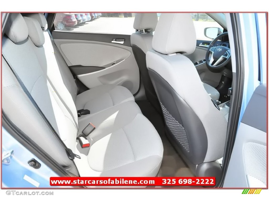 2013 Accent GS 5 Door - Clearwater Blue / Gray photo #20