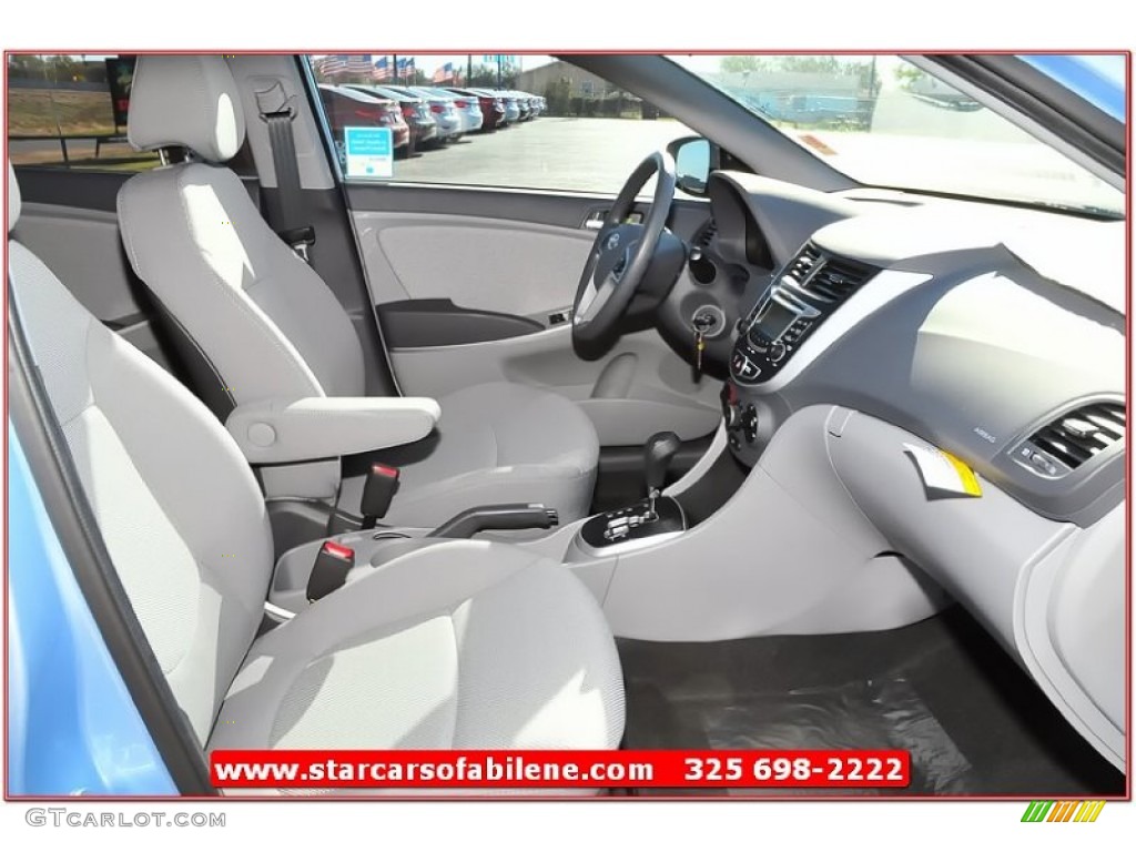 2013 Accent GS 5 Door - Clearwater Blue / Gray photo #21
